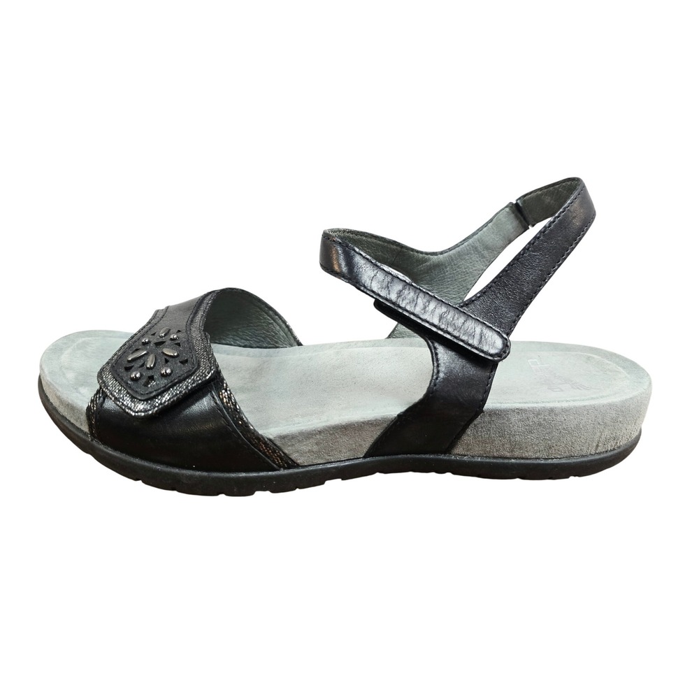 Dansko Sophie Black Leather Studded Comfort Sandals Womens 40 1112020200